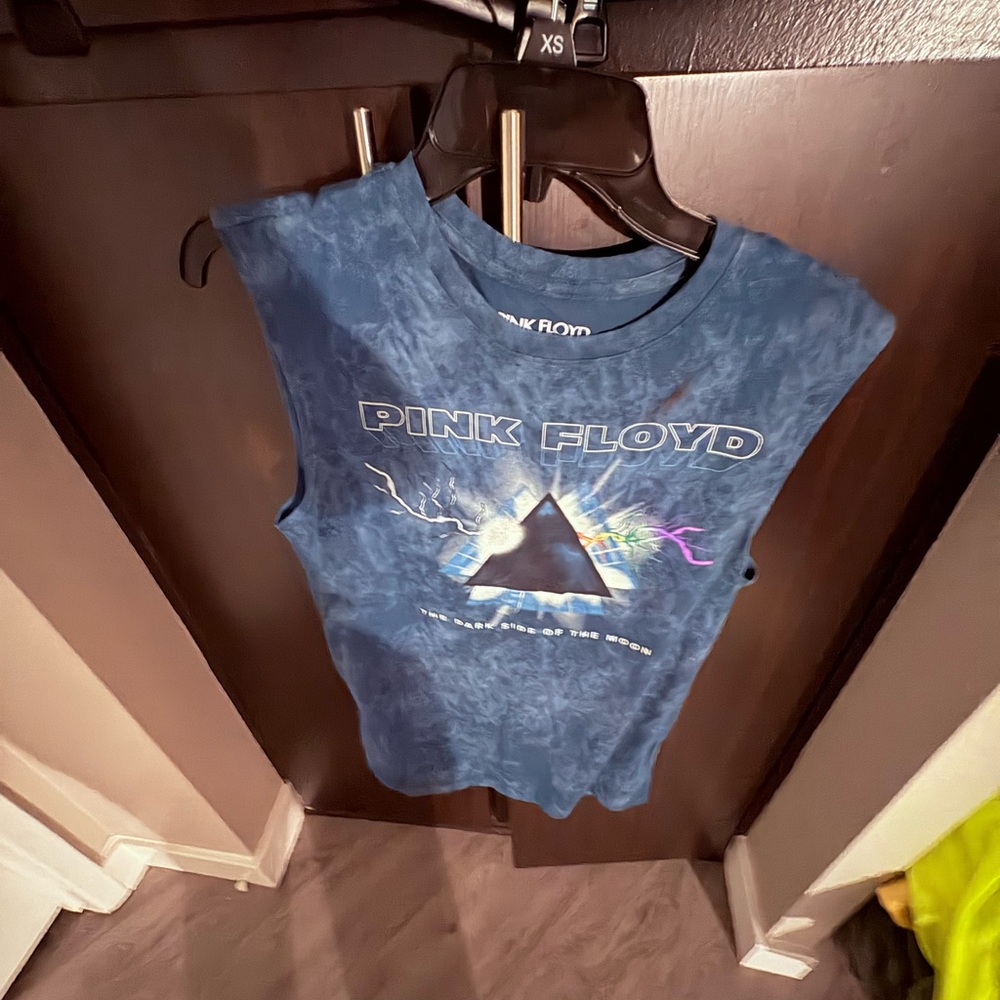 Pink Floyd mens Blue Graphic Tee